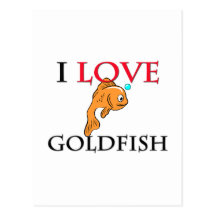 I Love Goldfish Postcards