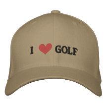 'I LOVE GOLF' BASEBALL CAP
