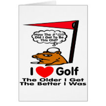 I Love Golf Card