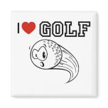 I Love Golf-funny golf ball magnets