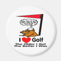 I Love Golf Magnets