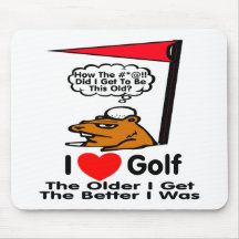 I Love Golf Mousemats