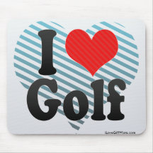 I Love Golf Mousepad