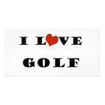 I Love Golf photo cards