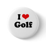 I Love Golf Tshirt buttons