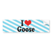 I Love Goose Bumper Stickers