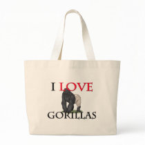 I Love Gorillas Canvas Bag