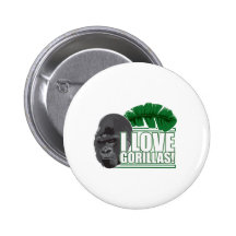 I love gorillas button