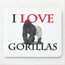 I Love Gorillas Mouse Mats