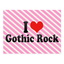 I Love Gothic Rock Postcards