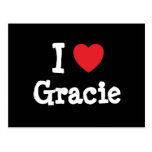 I love Gracie heart T-Shirt Postcard