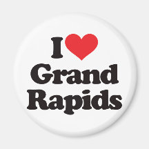 I Love Grand Rapids Magnets