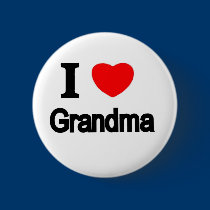 I Love Grandma buttons