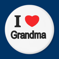 I Love Grandma magnets