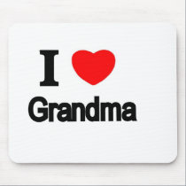 I Love Grandma mousepads