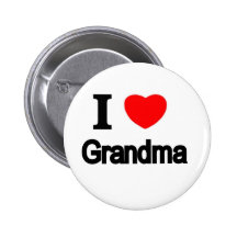 I Love Grandma Pinback Button