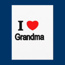 I Love Grandma postcards