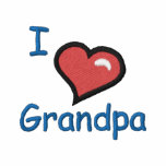 I Love Grandpa embroidered shirts