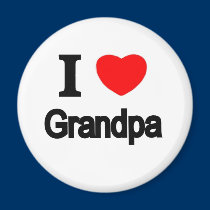 I Love Grandpa magnets