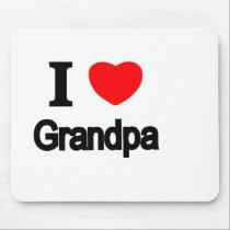 I Love Grandpa mousepads