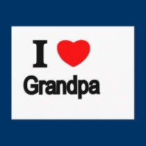 I Love Grandpa postcards