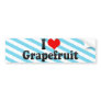 I Love Grapefruit Bumper Sticker
