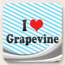 I Love Grapevine, United States Drink Coasters