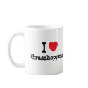 I love Grasshoppers heart custom personalized mugs