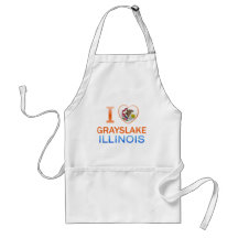 I Love Grayslake, IL Aprons