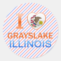 I Love Grayslake, IL Sticker