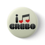 I Love Grebo buttons