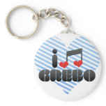 I Love Grebo keychains