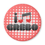 I Love Grebo magnets