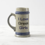 I Love Greek Girls Mugs