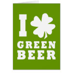 I Love Green Beer cards