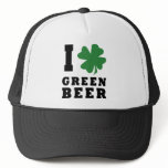 I Love Green Beer hats