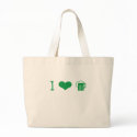 I Love Green Beer St. Patrick's Design bags