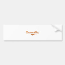 I Love Greenville Texas Bumper Sticker
