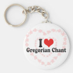 I Love Gregorian Chant Keychain