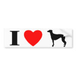 I Love Greyhounds Bumper Sticker bumper stickers