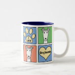 I Love Greyhounds Coffee Mug