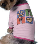 I Love Greyhounds pet clothing