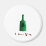 I love Grog! Refrigerator Magnet