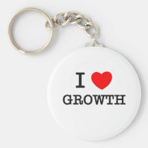 I Love Growth Keychains