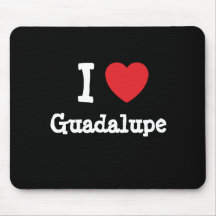 I love Guadalupe heart T-Shirt Mousepads