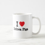 I love Guinea Pigs heart custom personalised Coffee Mug