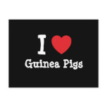 I love Guinea Pigs heart custom personalised