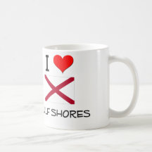 I Love GULF SHORES Alabama Coffee Mug
