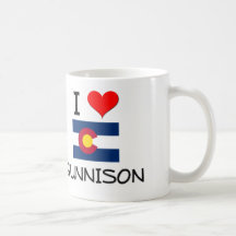 I Love GUNNISON Colorado Coffee Mug