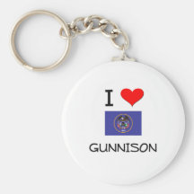 I Love Gunnison Utah Key Chain